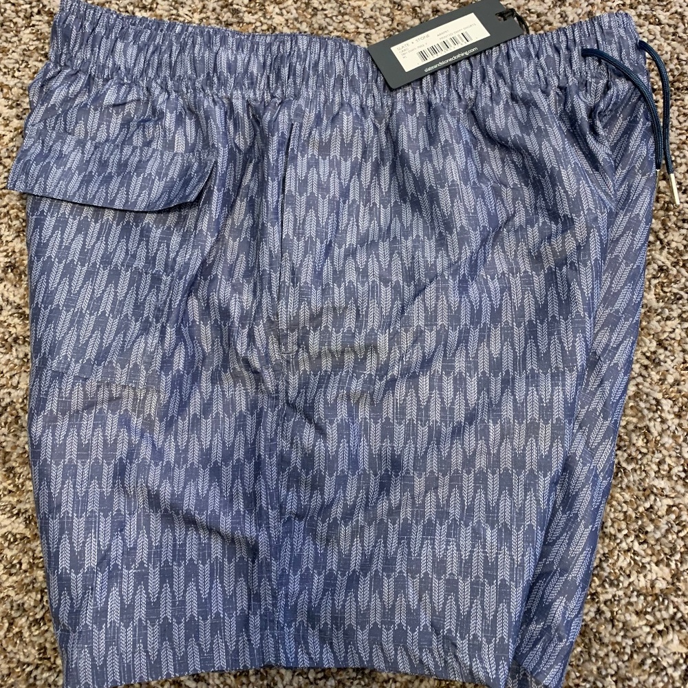 Printed Swim Shorts "Cabo" Geometric Design Lined